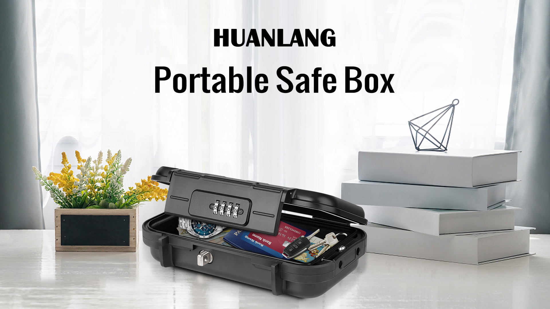 Watch HUANLANG Portable Safe Lock Box on Amazon Live